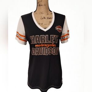 Harley Davidson Jersey Style Top Women's Size L